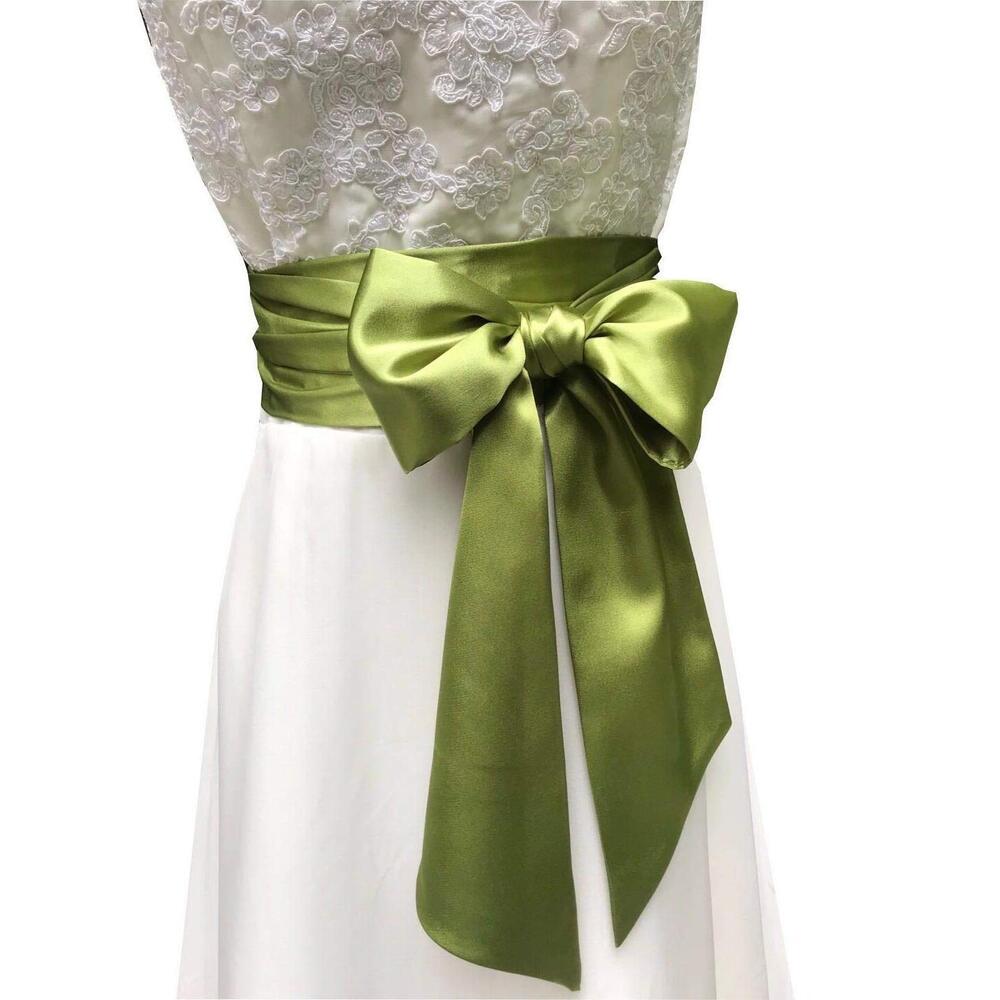2159 Special Occasion Dress Sash Bridal Belts Wedding 4'' Wide Double